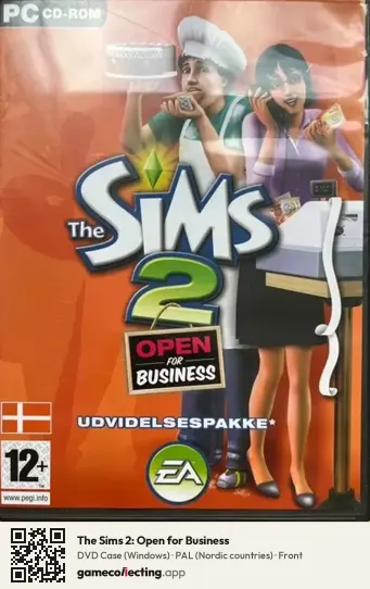The Sims 2: Open for Business Computer, Nordic countries box front