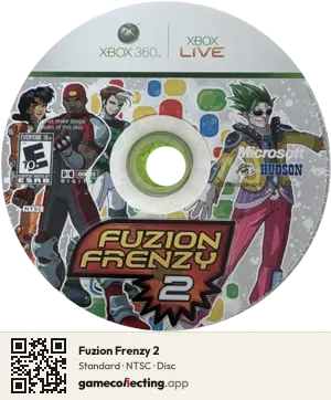 Fuzion Frenzy 2 Xbox 360, NTSC disc
