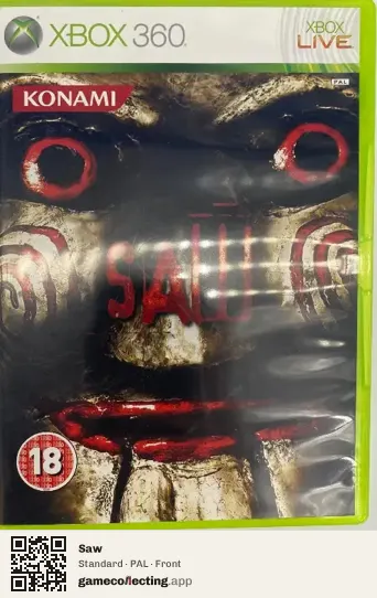 Saw Xbox 360, PAL box front