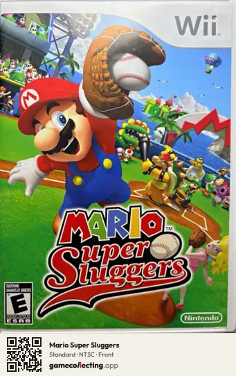 Mario Super Sluggers Nintendo Wii, NTSC box front