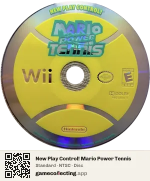 New Play Control! Mario Power Tennis Nintendo Wii, NTSC disc