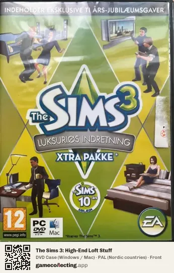 The Sims 3: High-End Loft Stuff Computer, Nordic countries box front