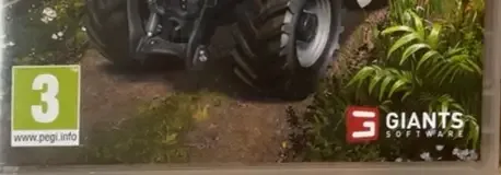 Farming Simulator 22, the PEGI square on its front