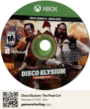 Disco Elysium: The Final Cut Xbox Series X, NTSC disc