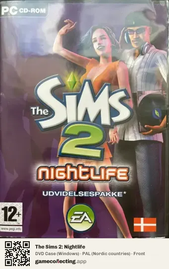 The Sims 2: Nightlife Computer, Nordic countries box front