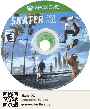 Skater XL Xbox One, NTSC disc