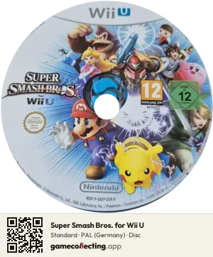Super Smash Bros. for Wii U Nintendo Wii U, PAL disc