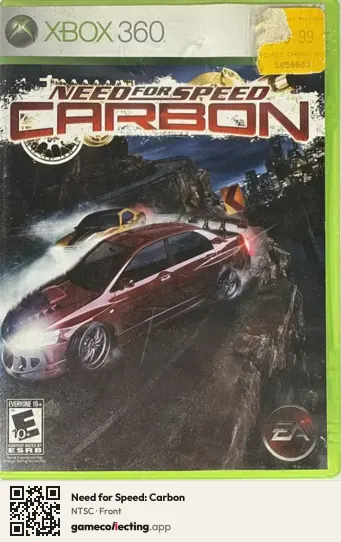 Need for Speed: Carbon Xbox 360, NTSC box front