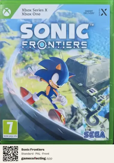 Sonic Frontiers Xbox Series X, PAL box front
