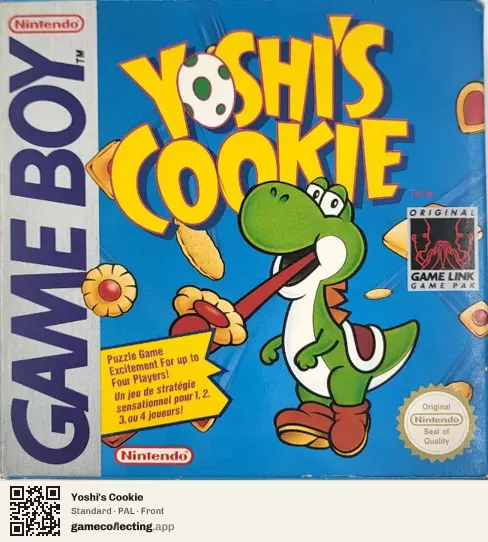 Yoshi's Cookie Game Boy, PAL box front