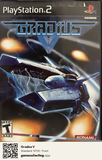 Gradius V PlayStation 2, NTSC box front