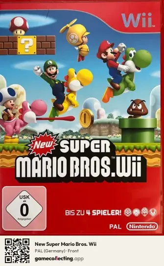 New Super Mario Bros. Wii Nintendo Wii, Germany box front