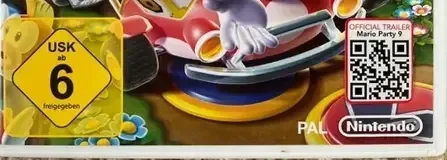 Mario Party 9, the USK square on its front