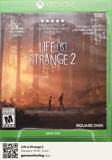 Life is Strange 2 Xbox One, NTSC box front
