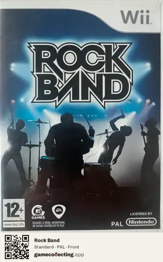Rock Band Nintendo Wii, PAL box front