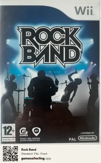 Rock Band Nintendo Wii, PAL box front