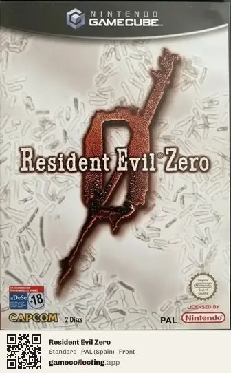 Resident Evil Zero Nintendo GameCube, Spain box front