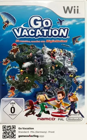 Go Vacation Nintendo Wii, Germany box front