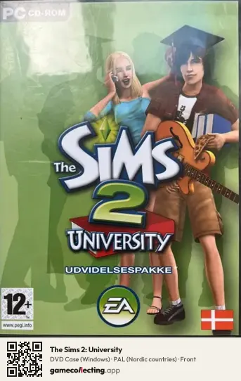 The Sims 2: University Computer, Nordic countries box front