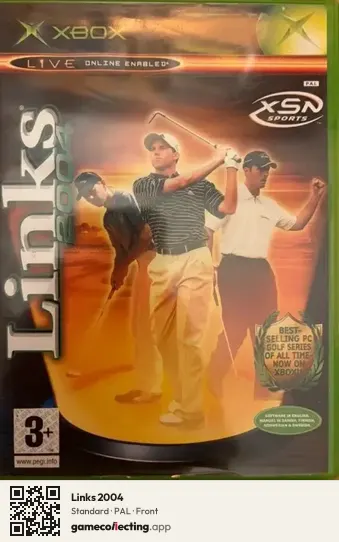 Links 2004 Xbox, PAL box front
