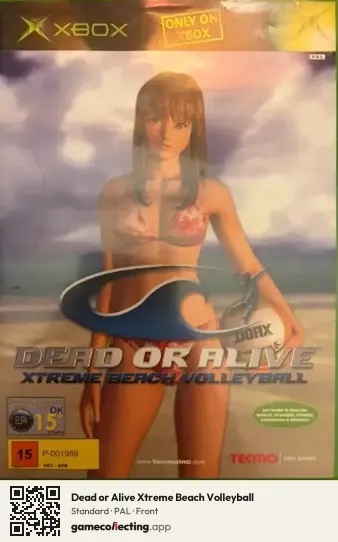 Dead or Alive Xtreme Beach Volleyball Xbox, PAL box front