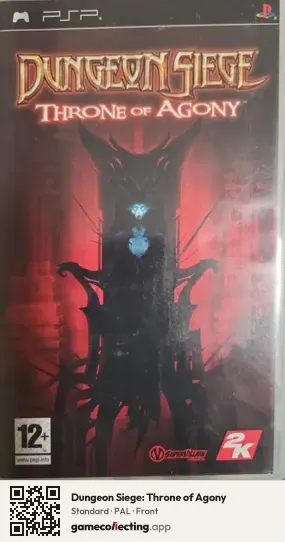 Dungeon Siege: Throne of Agony PlayStation Portable, PAL box front