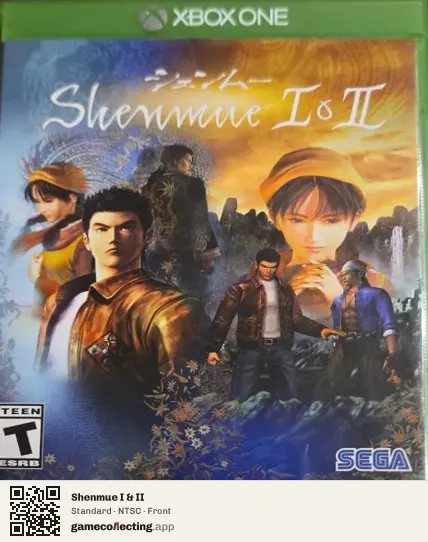 Shenmue I & II Xbox One, NTSC box front