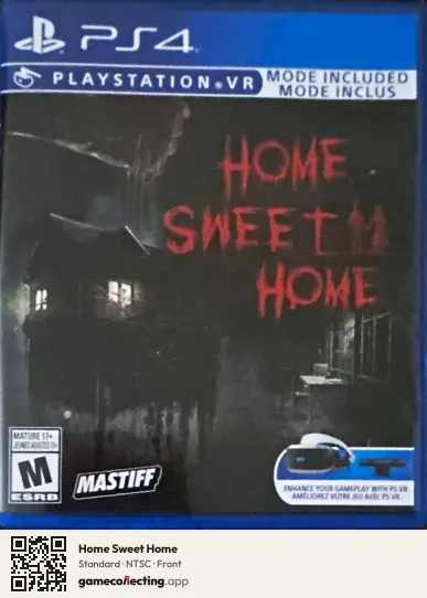 Home Sweet Home PlayStation 4, NTSC box front