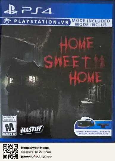 Home Sweet Home PlayStation 4, NTSC box front