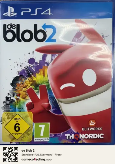 de Blob 2 PlayStation 4, Germany box front