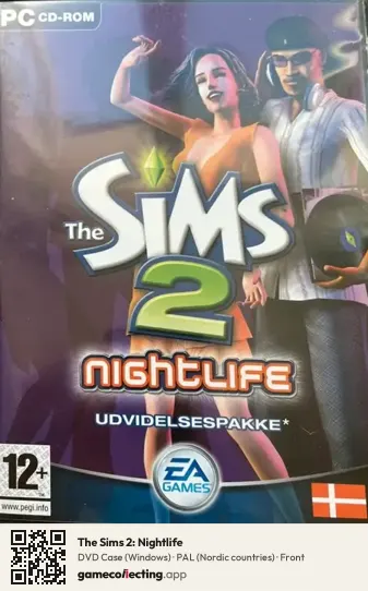 The Sims 2: Nightlife Computer, Nordic countries box front
