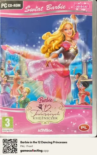 Barbie in the 12 Dancing Princesses Computer, PAL box front