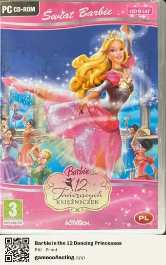 Barbie in the 12 Dancing Princesses Computer, PAL box front