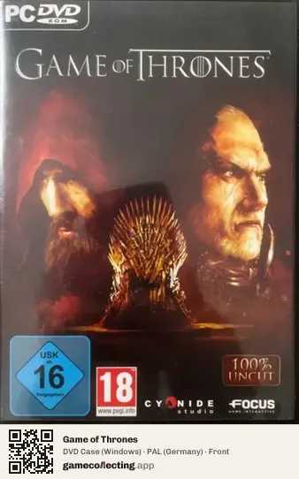 Game of Thrones Computer, Germany box front