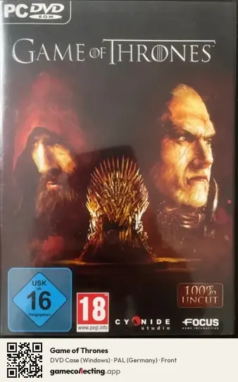 Game of Thrones Computer, Germany box front