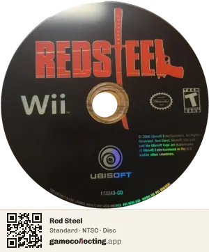 Red Steel Nintendo Wii, NTSC disc