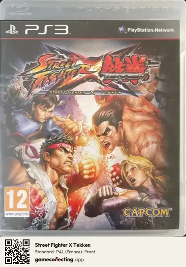 Street Fighter X Tekken PlayStation 3, France box front