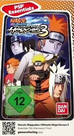 Naruto Shippuden: Ultimate Ninja Heroes 3 PlayStation Portable, Germany box front