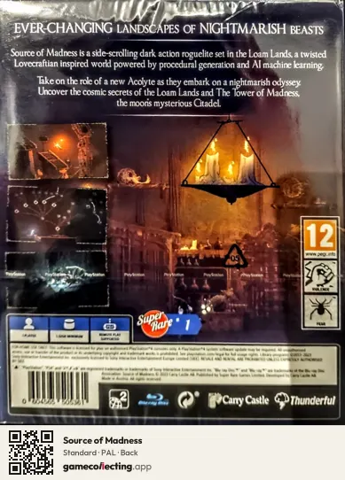 Source of Madness PlayStation 4, PAL box back
