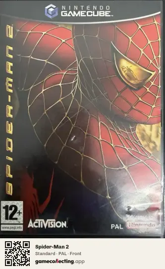 Spider-Man 2 Nintendo GameCube, PAL box front