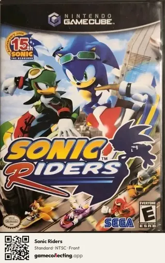 Sonic Riders Nintendo GameCube, NTSC box front