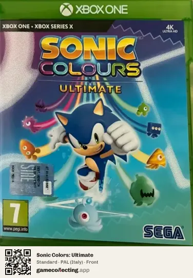 Sonic Colors: Ultimate Xbox One, Italy box front