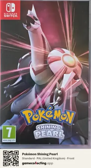 Pokémon Shining Pearl Nintendo Switch, United Kingdom box front