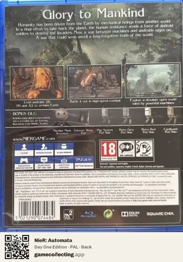 NieR: Automata PlayStation 4, PAL box back