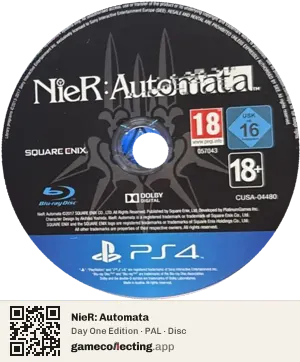 NieR: Automata PlayStation 4, PAL disc