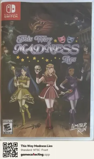 This Way Madness Lies Nintendo Switch, NTSC box front