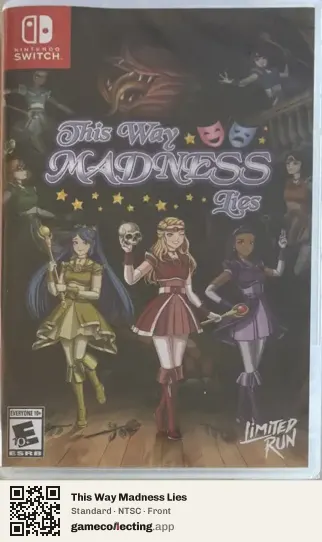 This Way Madness Lies Nintendo Switch, NTSC box front