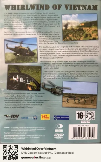 Whirlwind Over Vietnam Computer, Germany box back