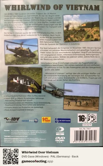 Whirlwind Over Vietnam Computer, Germany box back