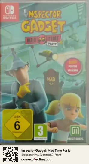 Inspector Gadget: Mad Time Party Nintendo Switch, Germany box front